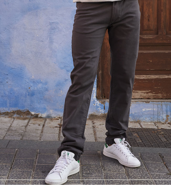 Clique Twill bomullsbyxa med stretch (Gråmörkgrön, Pistolfärgad)